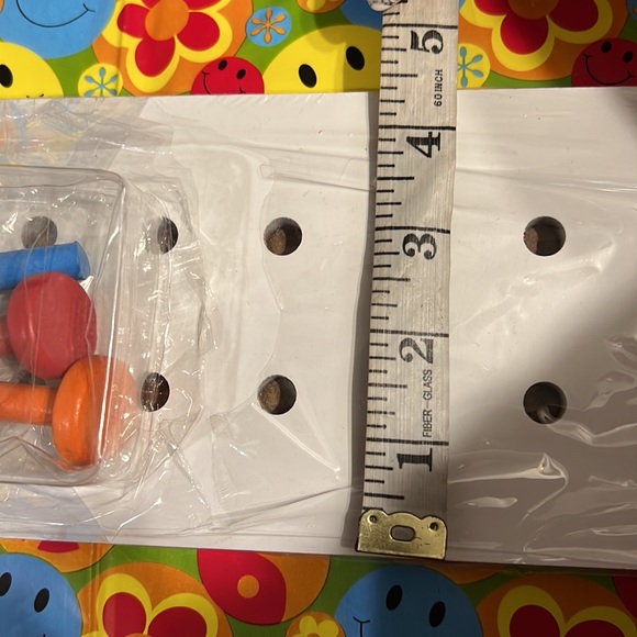 New Target White Peg Board w/ Four Colorful Pegs - Picture 7 of 7